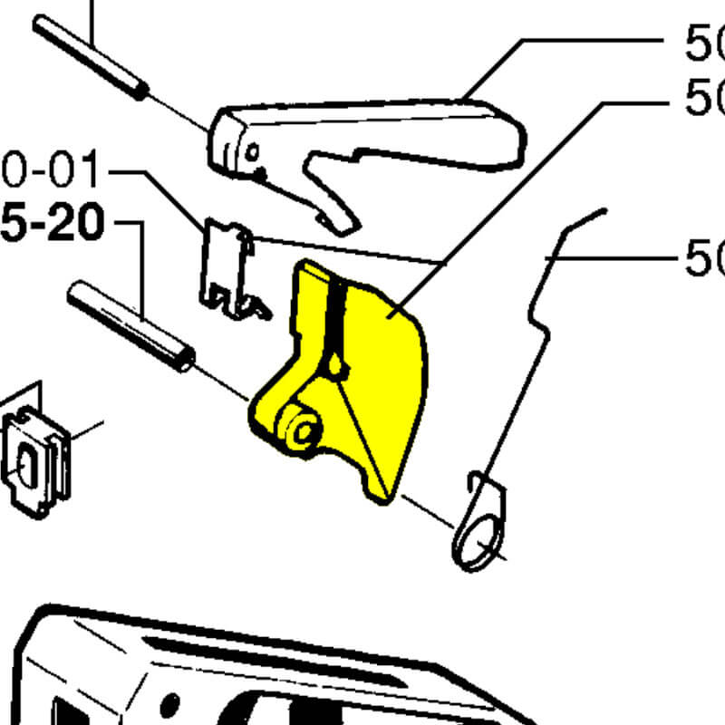 Курок газа HUSQVARNA 5030979-04 для бензопил 55/254/257