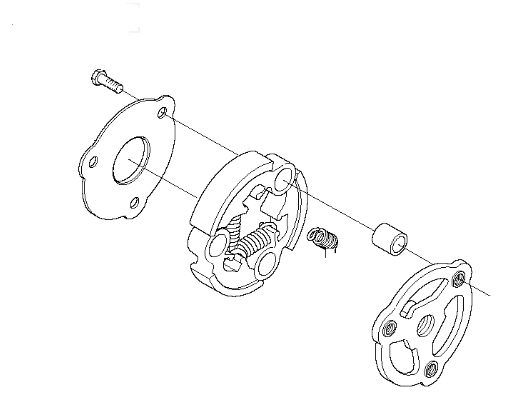 Сцепление HUSQVARNA 5884666-01 (5039535-01) для кусторезов 343/345/545F/FR/R/RX
