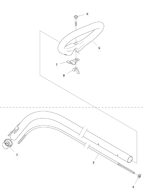 Штанга (труба с валом) HUSQVARNA 5769773-01 для 122C