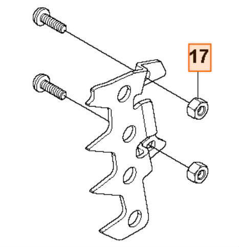Гайка глушителя Husqvarna 5032224-01 для 55/365/555/570/576