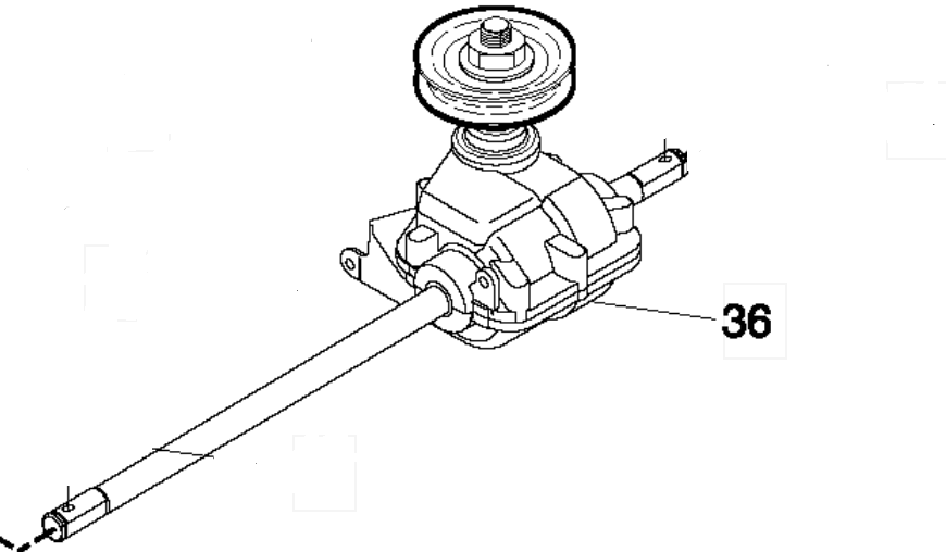 Редуктор HUSQVARNA 5324152-26 для газонокосилки J55S