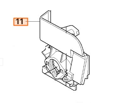 Проставка колена карбюратора Husqvarna 5373002-01 для 343/345F/FR/R