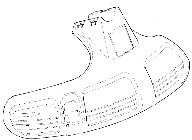 Кожух защитный HUSQVARNA 5441074-02 для кустореза 555RXT