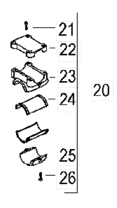 Фиксатор рукоятки в сборе HUSQVARNA 5382434-28 для PB407B
