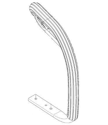 Ручка верхняя (дуга) Husqvarna 5372059-03 для 570/576