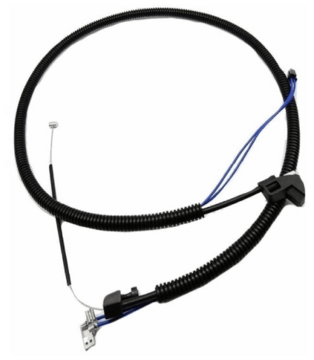 Трос газа в сборе с кабелем Kimoto 175016 (аналог 5451258-01) для 125/128R