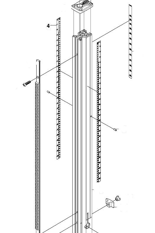 Линейка HUSQVARNA 5414040-54 для DS250