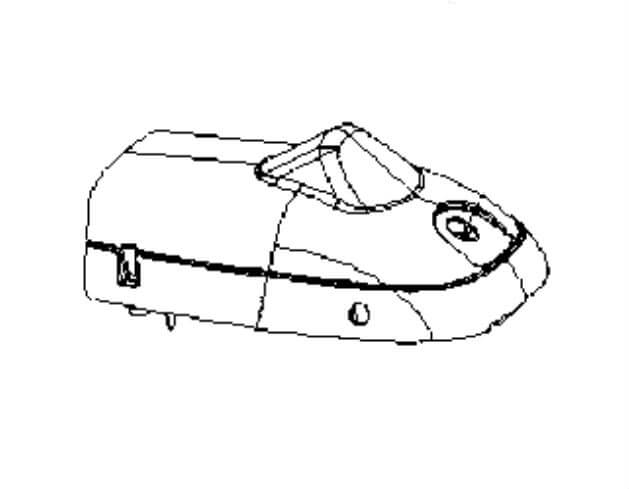 Крышка верхняя двигателя Husqvarna 5742259-01 для P340S/350S/360S