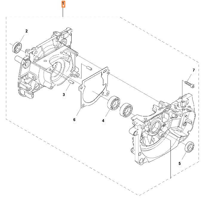 Картер Husqvarna 5886763-01 для 545F