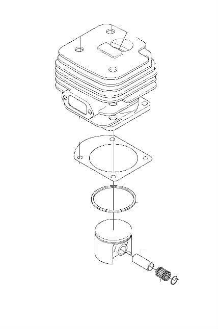 Поршневая группа Husqvarna 5442228-02 для 61