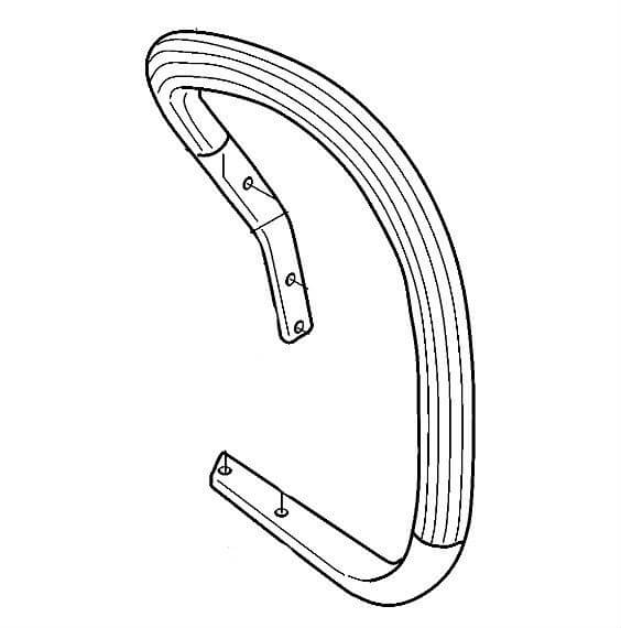 Ручка верхняя (дуга) Husqvarna 5372565-01 для 357/359