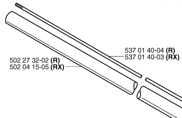 Вал HUSQVARNA 5370140-03 для 250RX 252RX