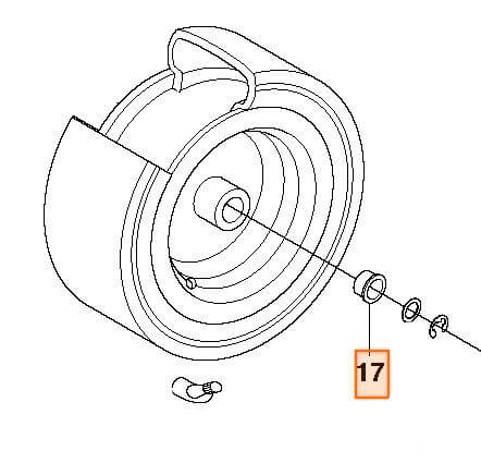 Втулка колеса Husqvarna 5746717-01 для Rider111B