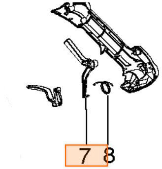 Рычаг блокировки курка газа Husqvarna 5300598-04 для 125/128L