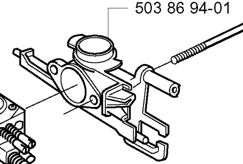 Держатель фильтра HUSQVARNA 5038694-01 для 340/345/350/351/J2149