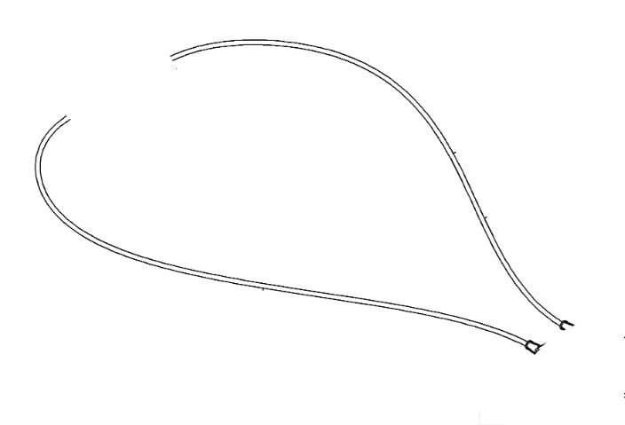 Трос управления желобом Husqvarna 5324206-74 для 9027/1130ST