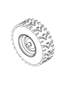 Колесо левое Husqvarna 5324365-68 для ST268EP/ST276EP