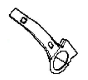 Рычаг регулировки высоты деки Husqvarna 5048382-01 для R148/LC48/148/348/353