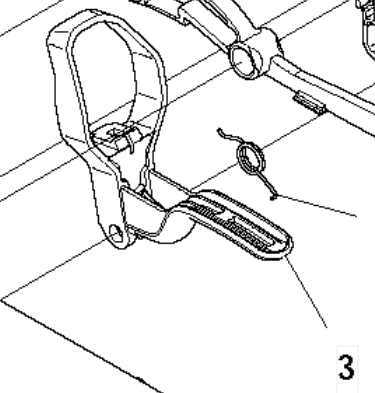 Курок газа HUSQVARNA 5741925-01 для травокосилки 122С/L