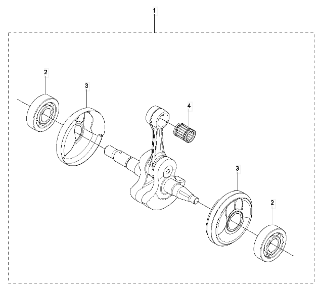 Коленвал HUSQVARNA 5449839-01 для бензорезов K960