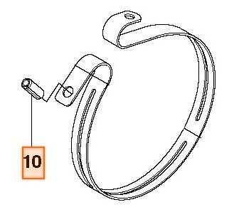 Стопор ленты тормоза Husqvarna 5300159-13 для 137/142/236/240