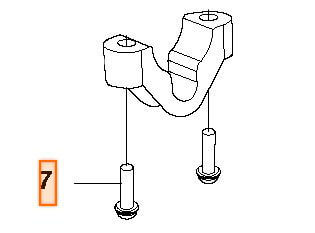 Винт кронштейна подвеса Husqvarna 5300159-40 для 125/128R