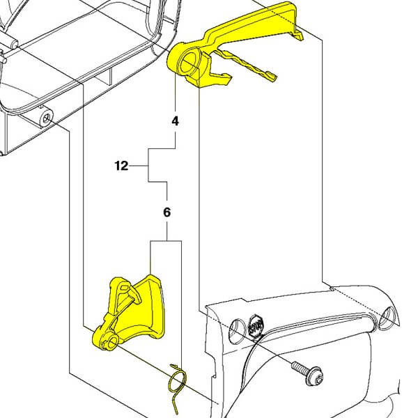 Комплект управления дросселем HUSQVARNA 5788622-01 для бензопил 236/240