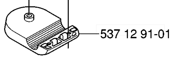 Крепление руля HUSQVARNA 5371291-01 для 343/345/555F/R, нижняя часть