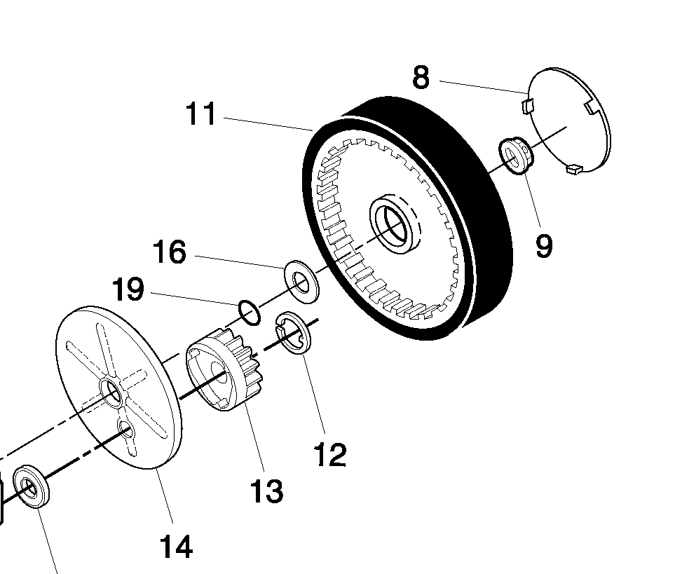 Колесо газонокосилки Jet55S переднее Husqvarna 5321931-44
