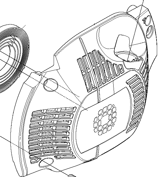 Крышка стартера HUSQVARNA 5866902-01 для бензопил 445/450