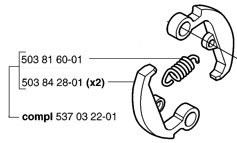 Сцепление HUSQVARNA 5370322-01 для травокосилки 323R