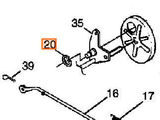 Кольцо стопорное Husqvarna 8120000-22 для R52S